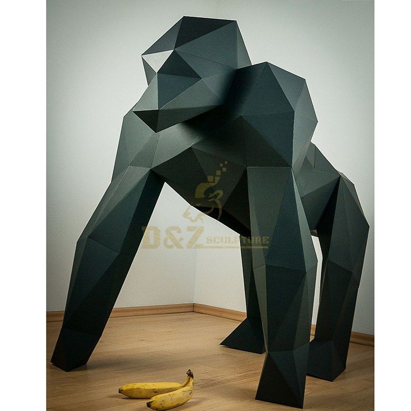 Stainless Steel Gorilla Sculpture