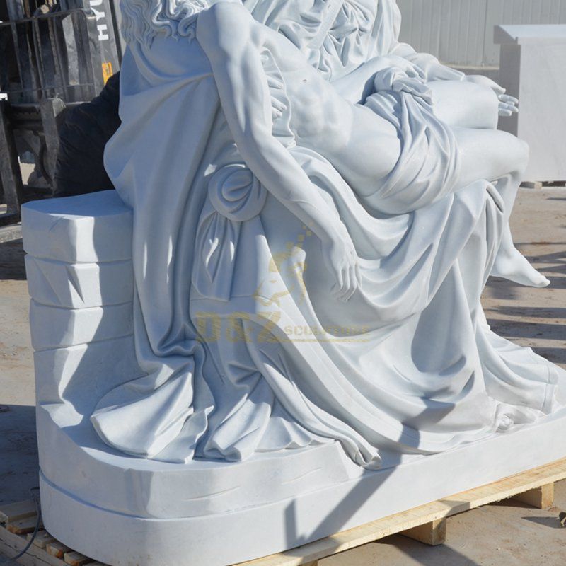 Life Size Marble Virgin Mary Jesus Statues