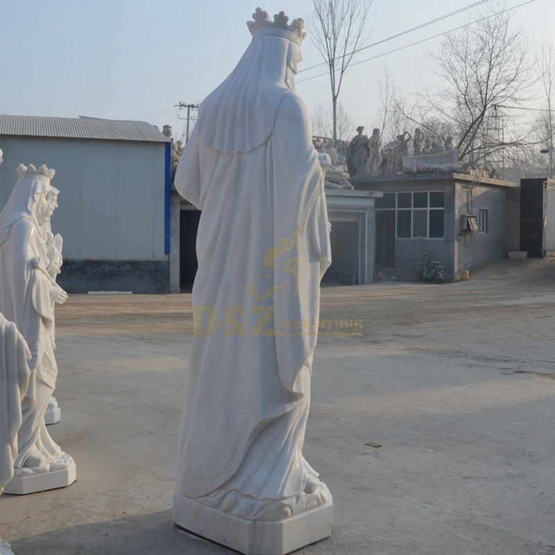 Marble Virgin Mary With Baby Jesus