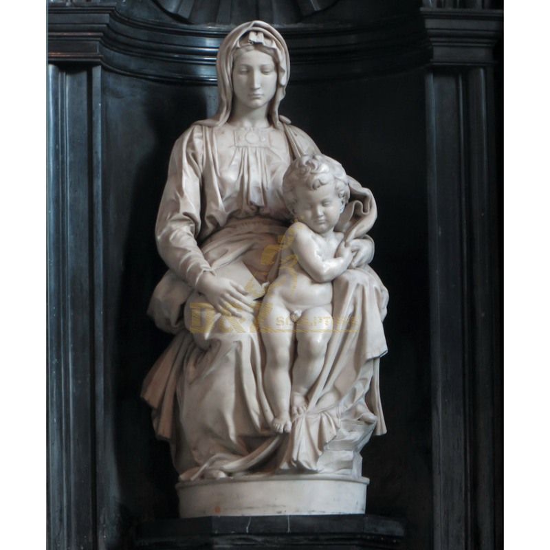 Virgin Mary Holding Baby Jesus Statue