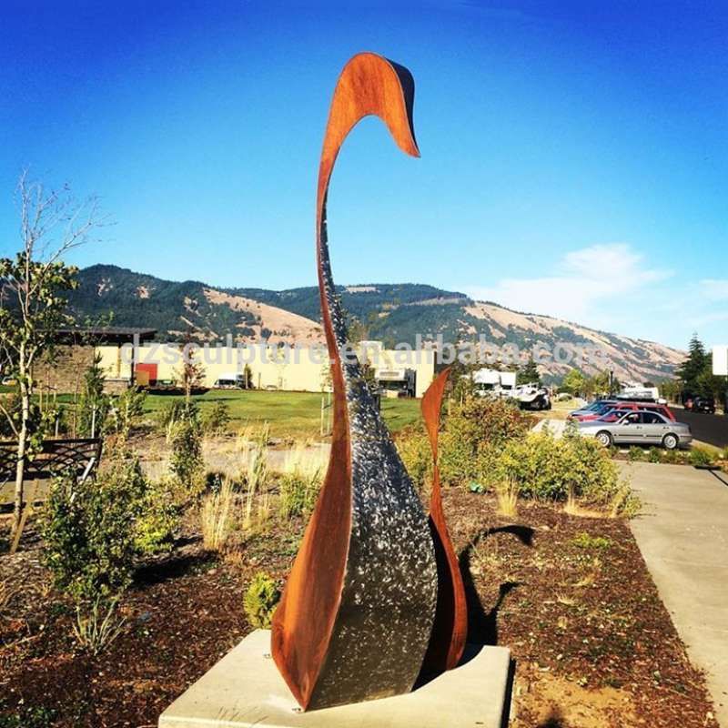 Contemporary Design Garden Corten Steel Sculpture