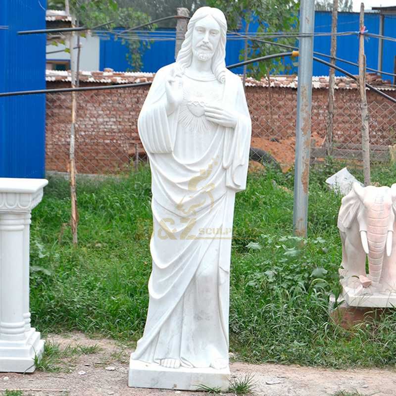 Classic Garden Sculpture Life Size Marble Jesus Statues