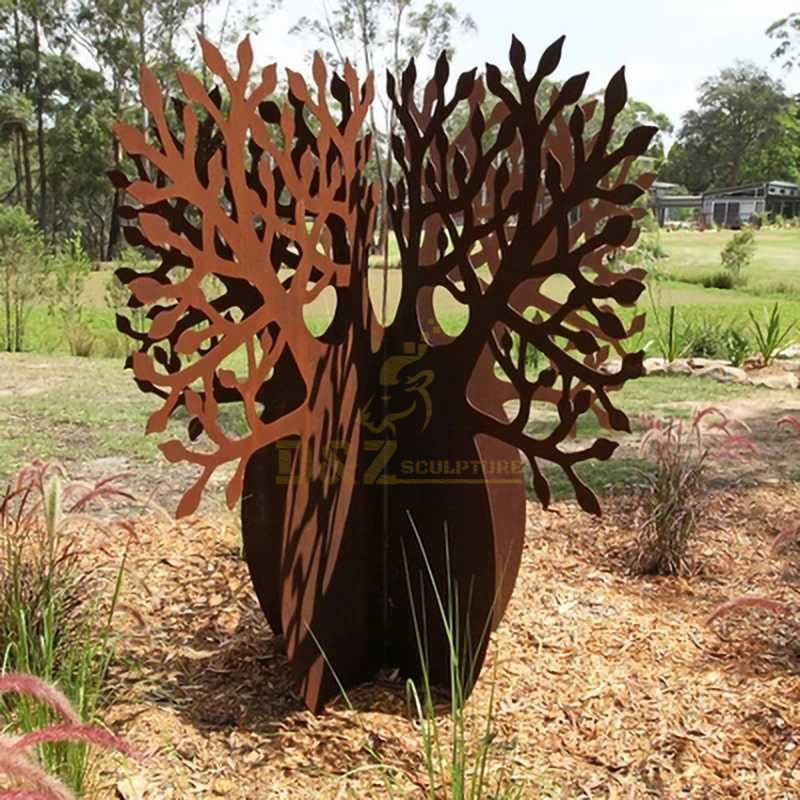 Modern Outdoor Garden Metal Art Corten Steel Sculpture