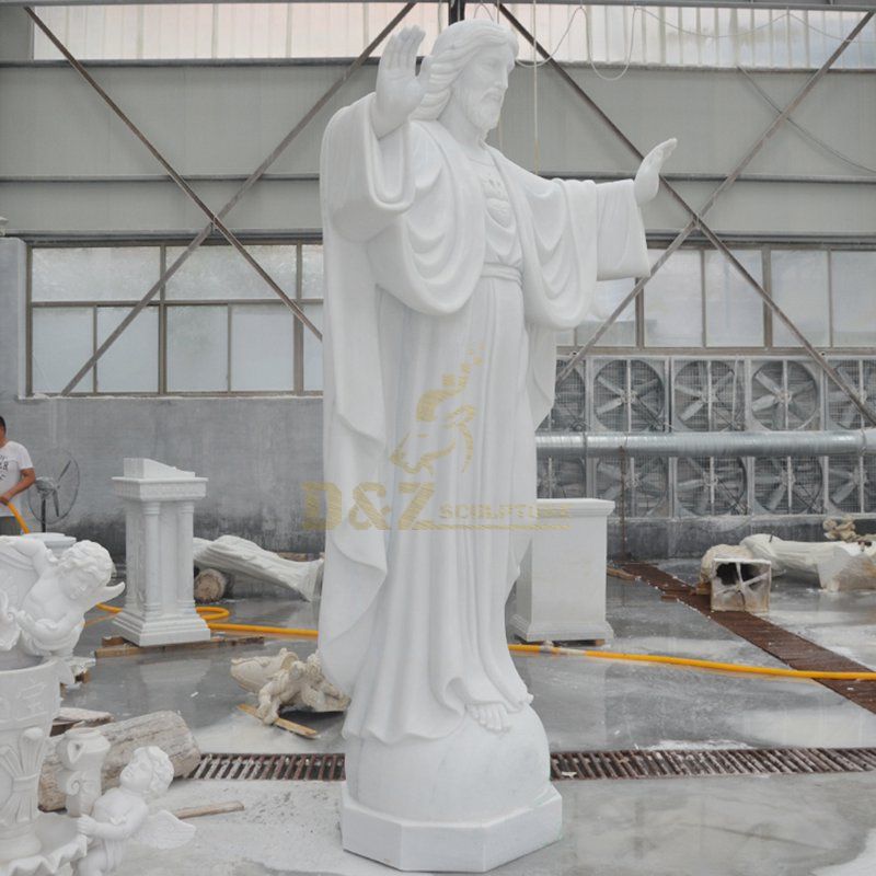 Garden Marble Risen Jesus Christ Statue