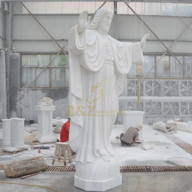 Garden Marble Risen Jesus Christ Statue