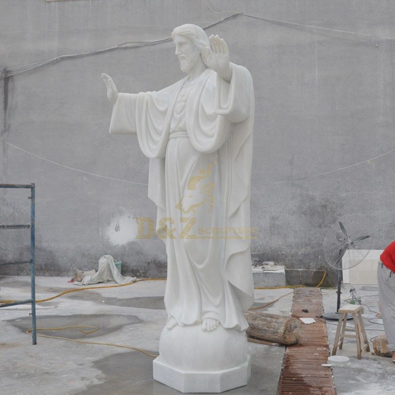 Garden Marble Risen Jesus Christ Statue