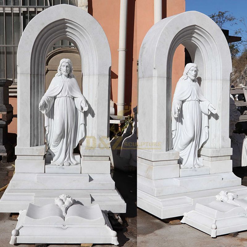 Church Decoration Religious Life Size Marble Jesus Statue