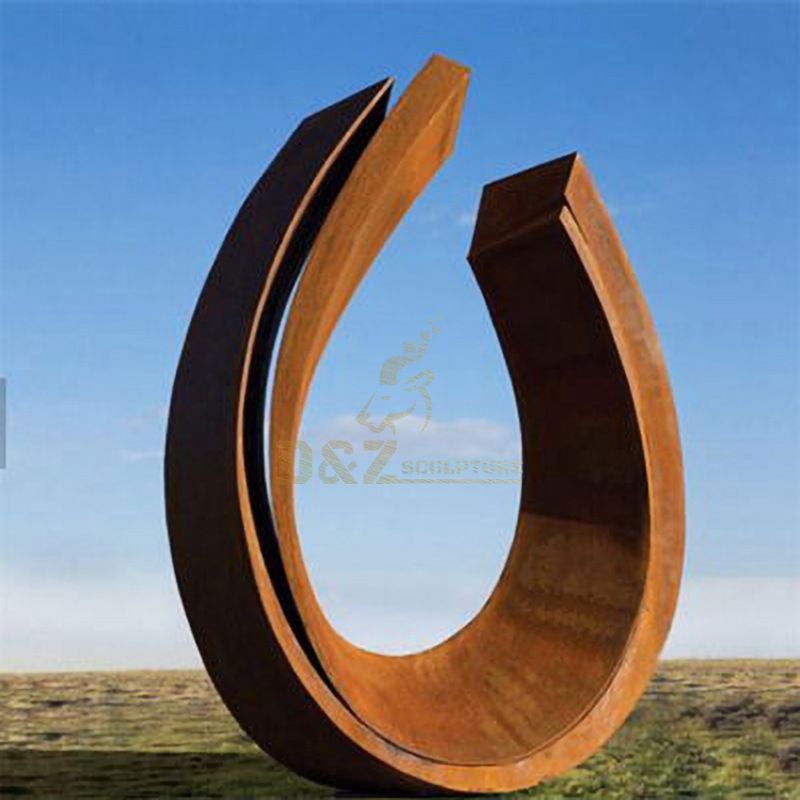 Large Garden Metal Corten Steel Abstract Sculpture