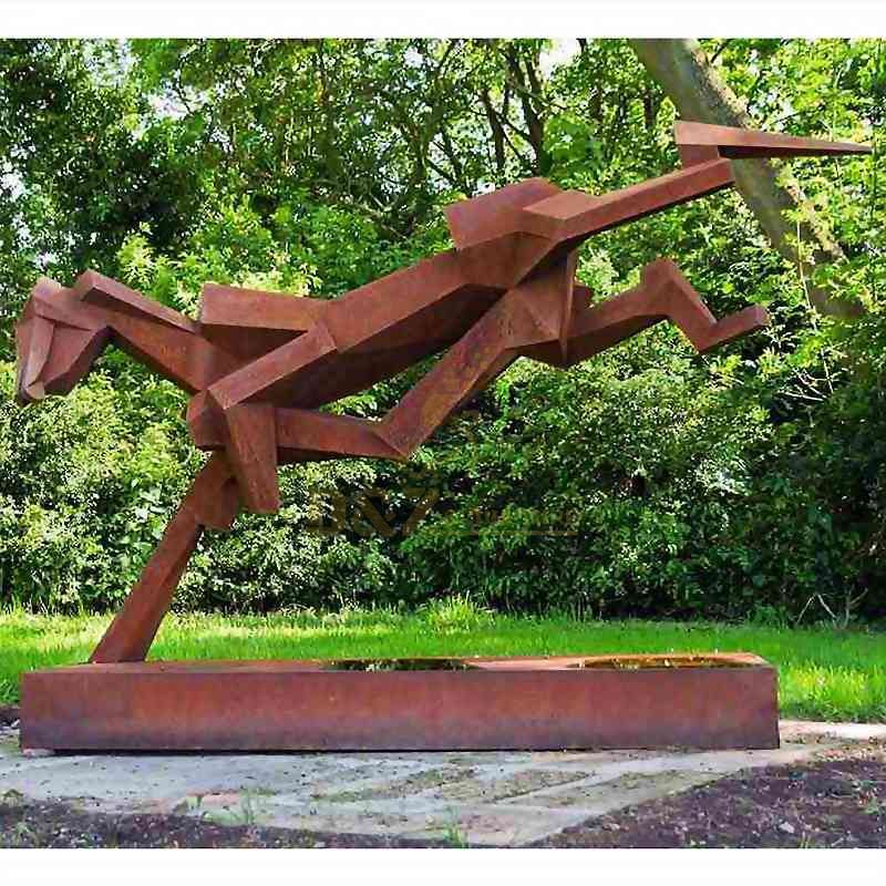 Corten Steel Sculpture For Rust Abstract Animals Sculpture