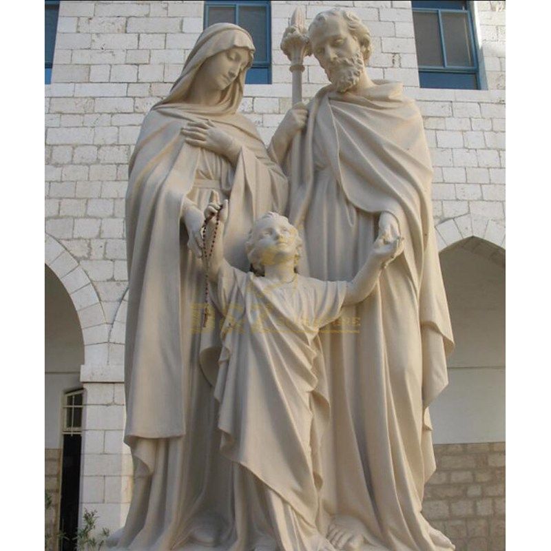 High Quality Natural Stone Holy Family Statue