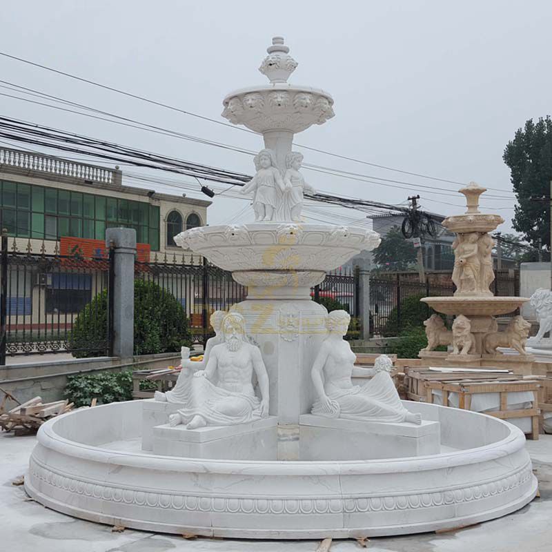 Outdoor Decorative Large Marble Water Fountain