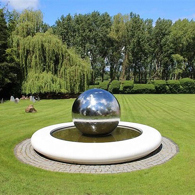 Home decoration mirror stainless steel ball sculpture