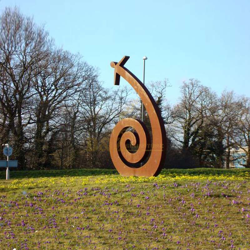 Garden Decoration Abstract Figure Corten Steel Sculpture