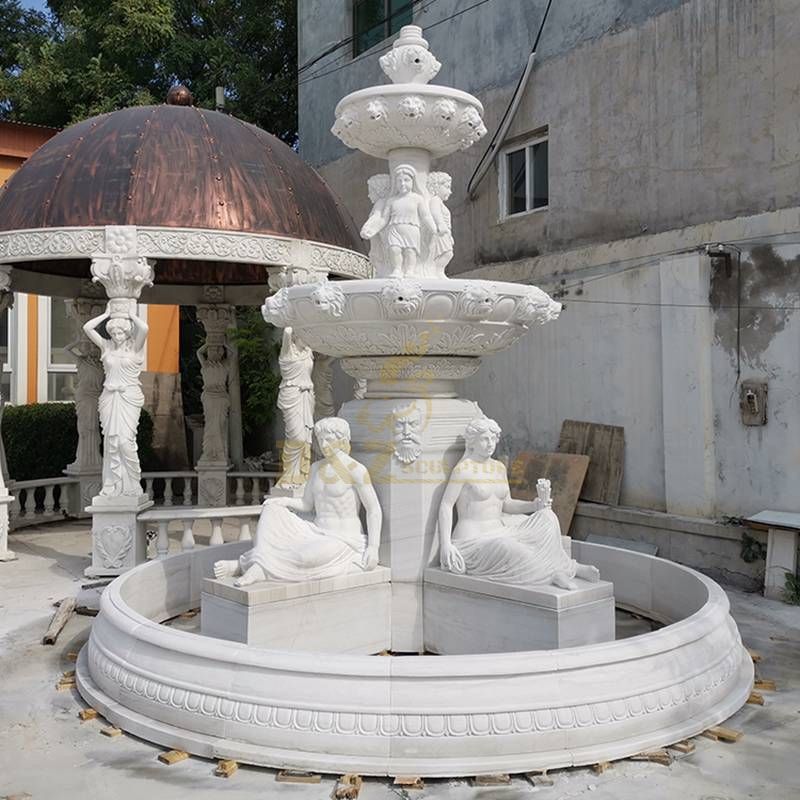 Customized Outdoor Marble Water Fountains