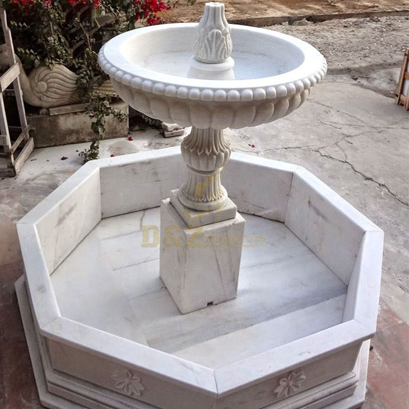 European Style Garden Multitier Limetone Waterfall Stone Fountain