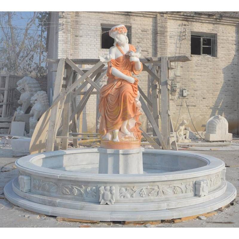 Beautiful Natural Marble Statue Fountain On Sale