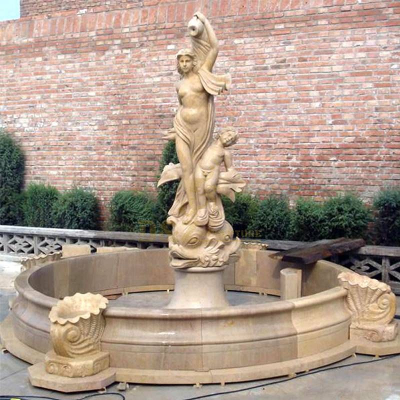 Beautiful Natural Marble Statue Fountain On Sale