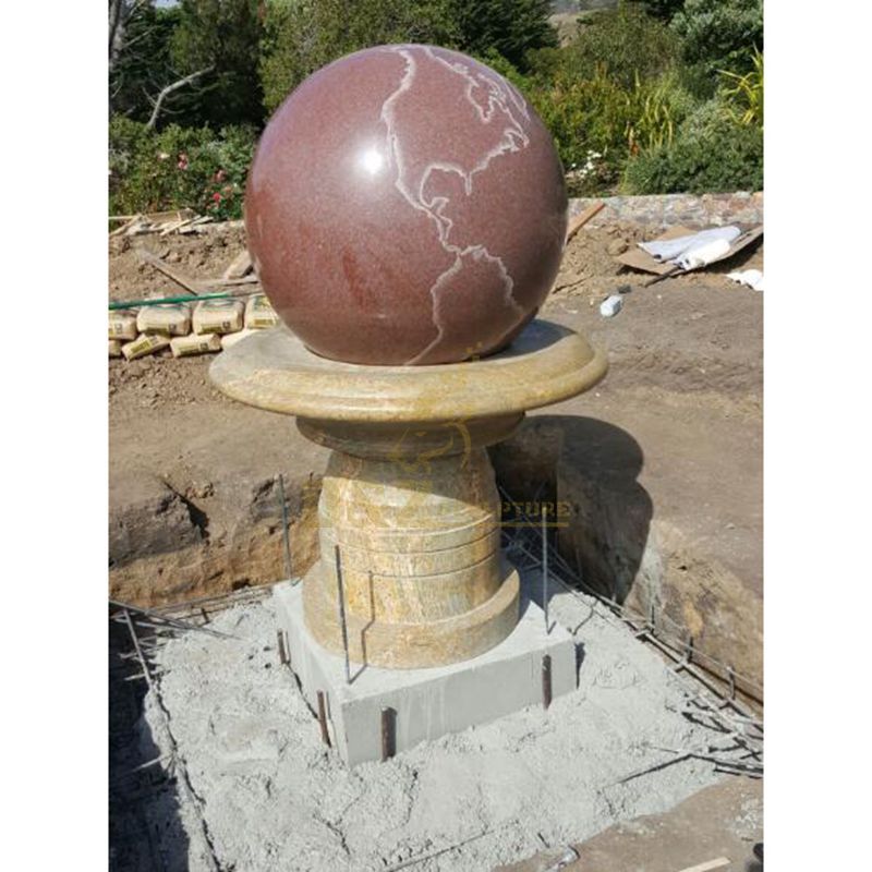 Stone Fengshui Sphere Floating Ball Fountain