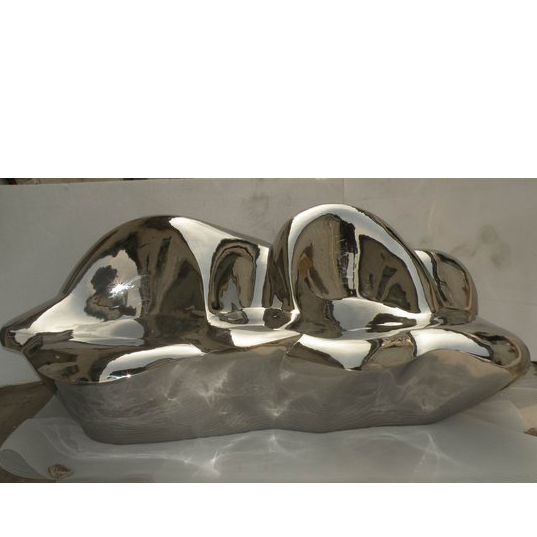 Stainless steel metal abstract interior unique chair sculpture