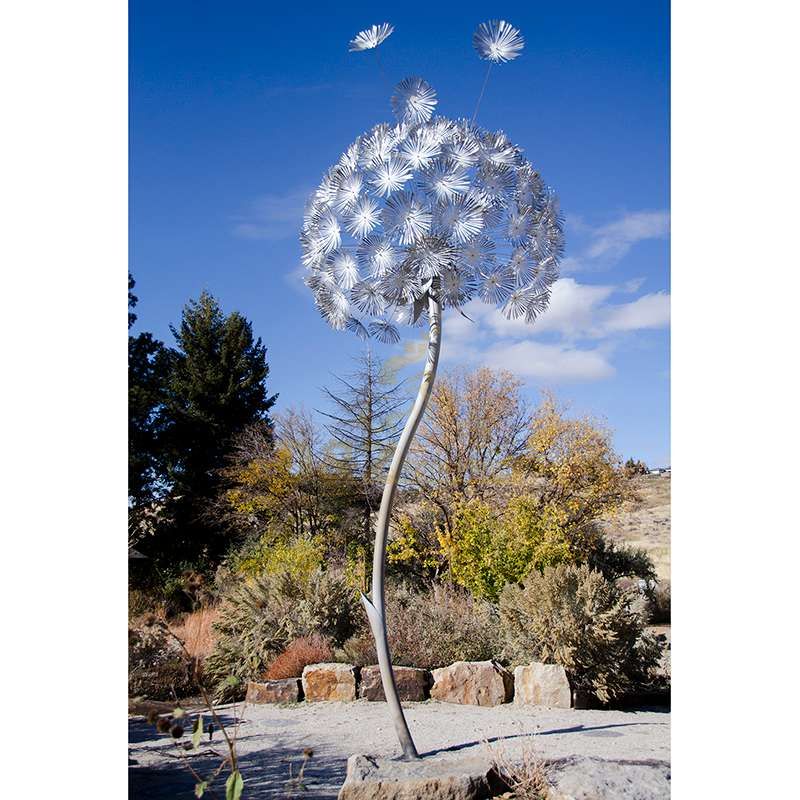 Modern Abstract Stainless Steel Sculpture For Garden Decoration