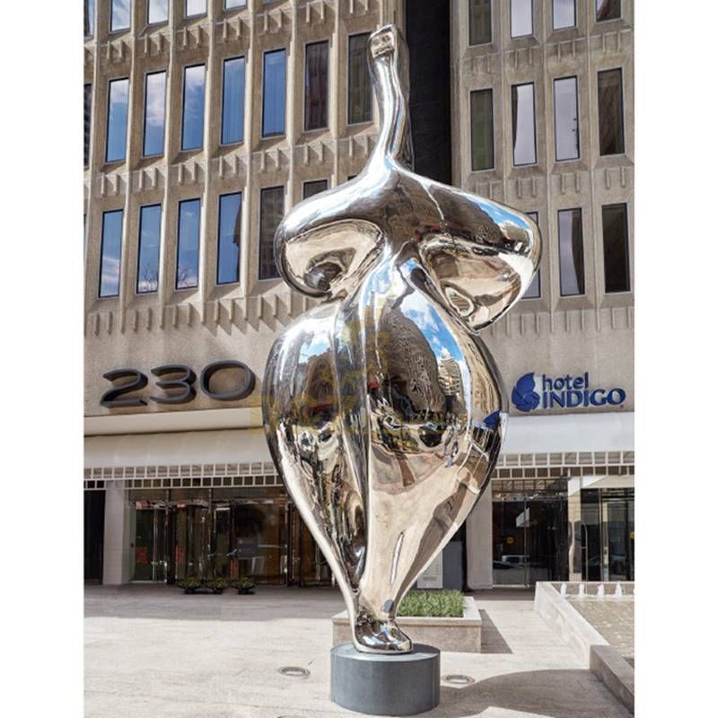 High Polished City Large Abstract Figure Stainless Steel