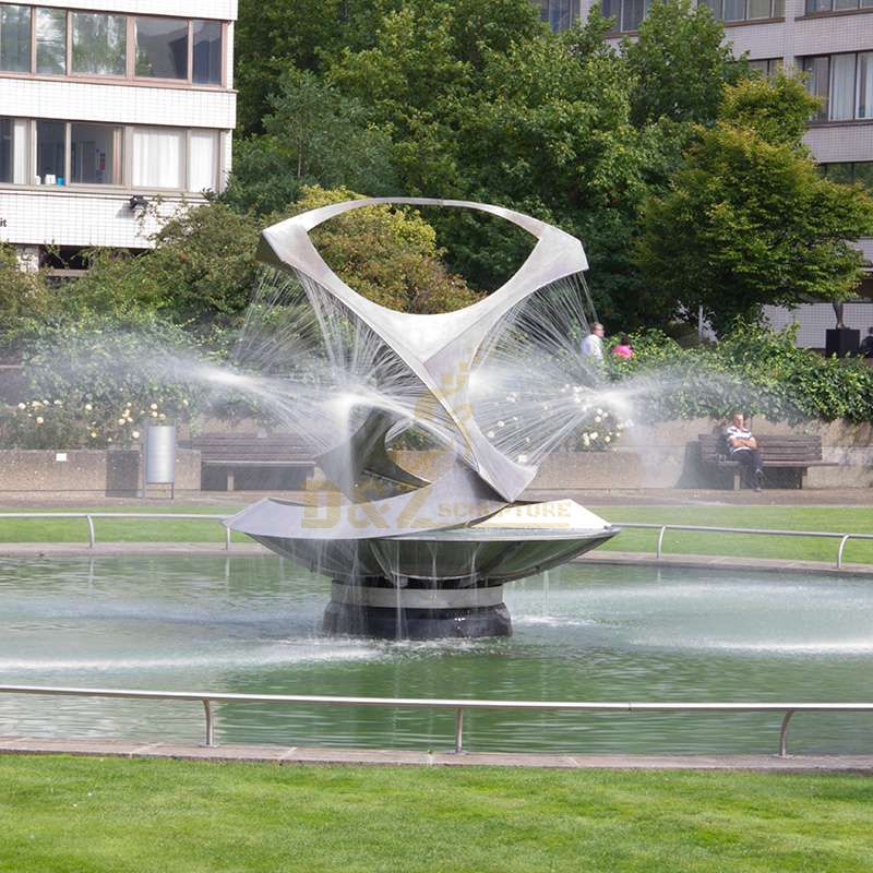 Beautiful Garden Stainless Steel Fountain Sculpture