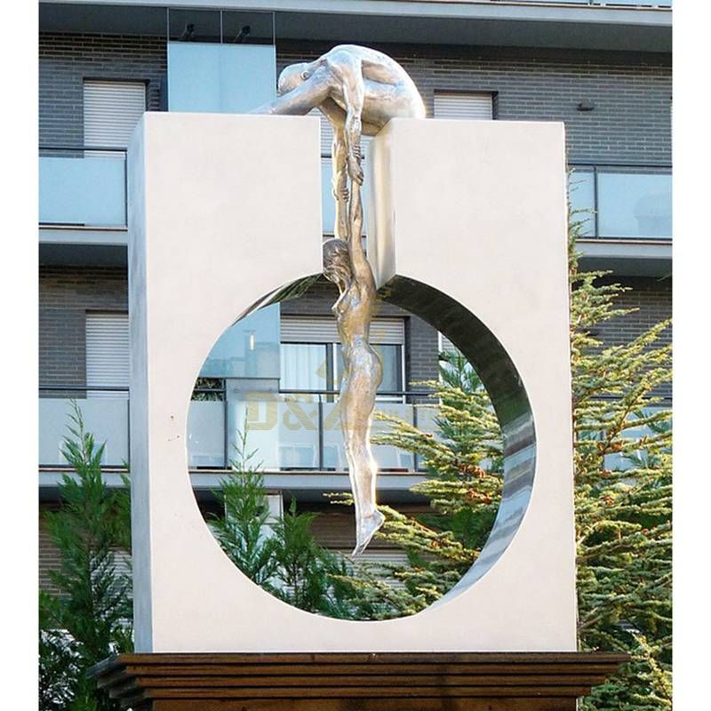 Metal Art Stainless Steel Urban Figures Sculpture