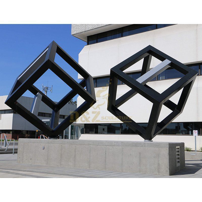 Geometric Metal Stainless Steel Modern Sculpture