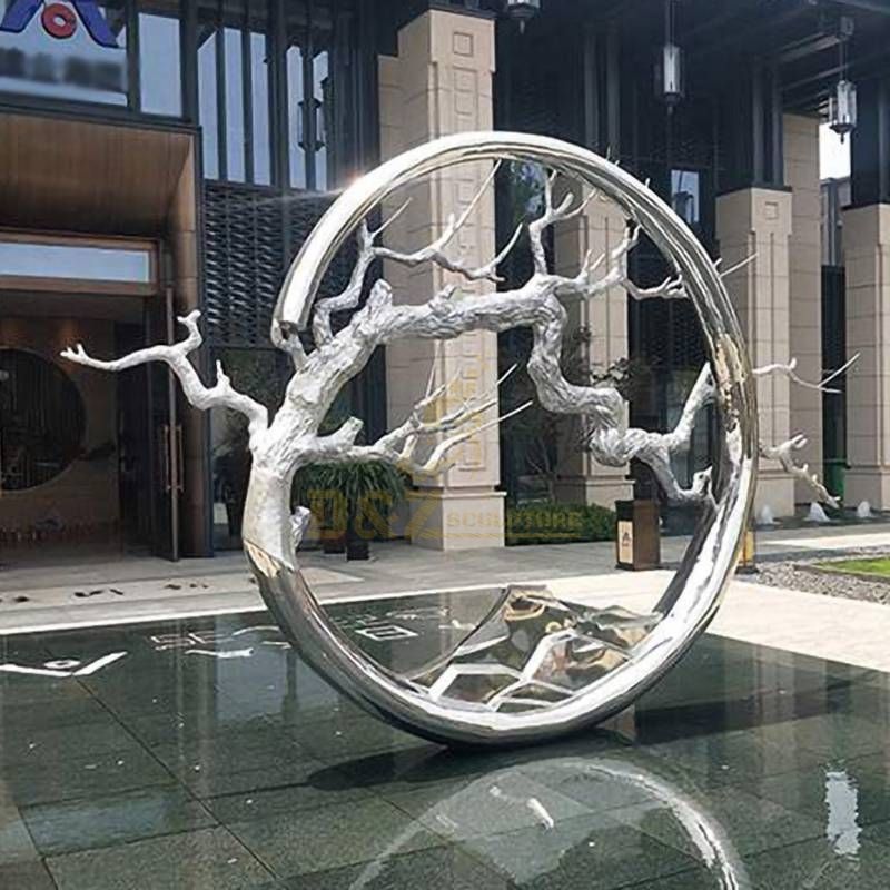 Garden Decoration Large Size Stainless Steel Tree Sculpture