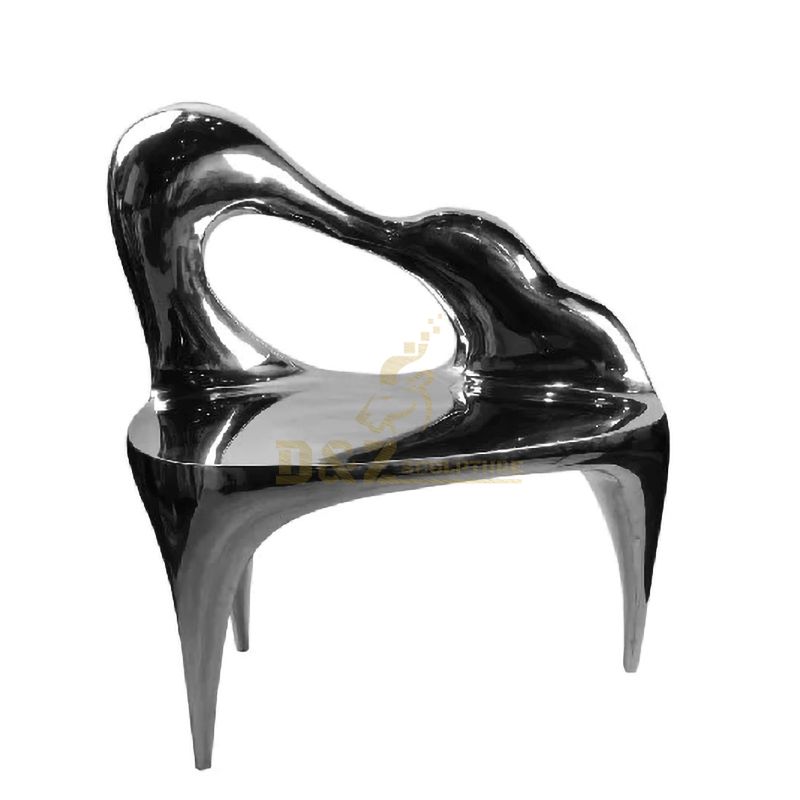 Abstract outdoor decoration stainless steel furniture sculpture