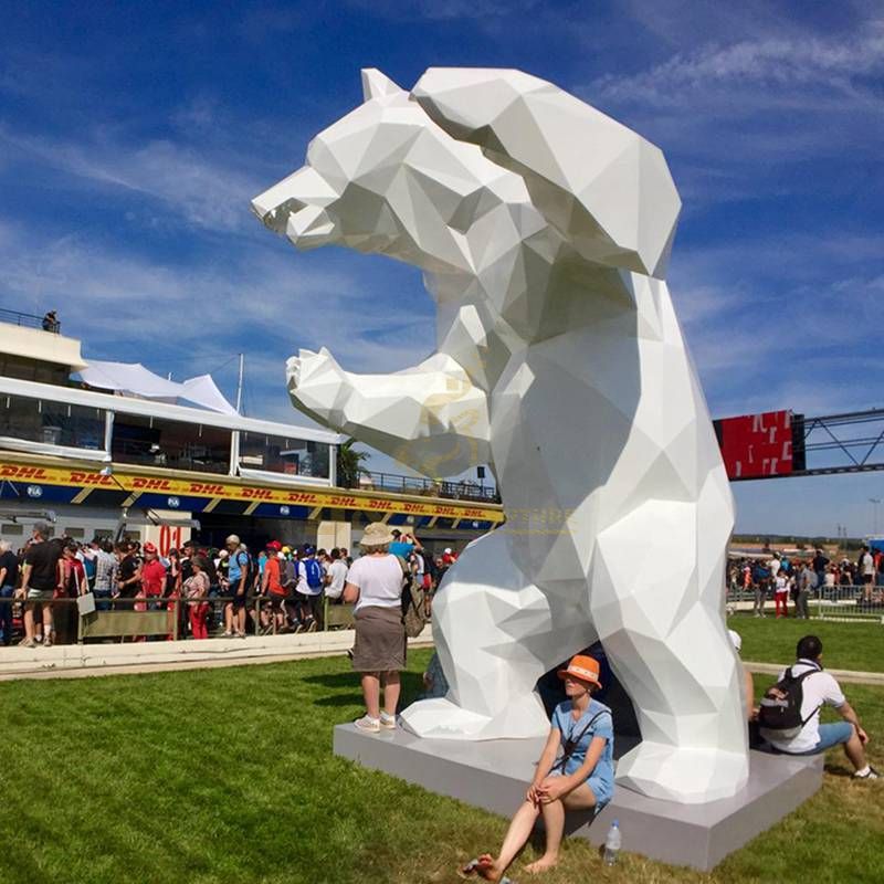 Stainless Steel Panda Animal Statue