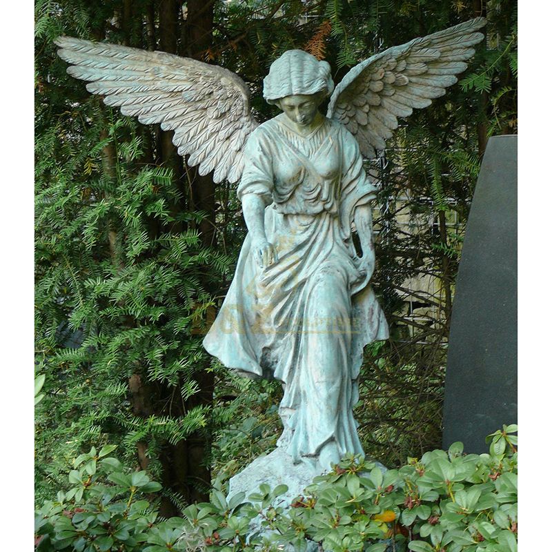 bronze angel statue