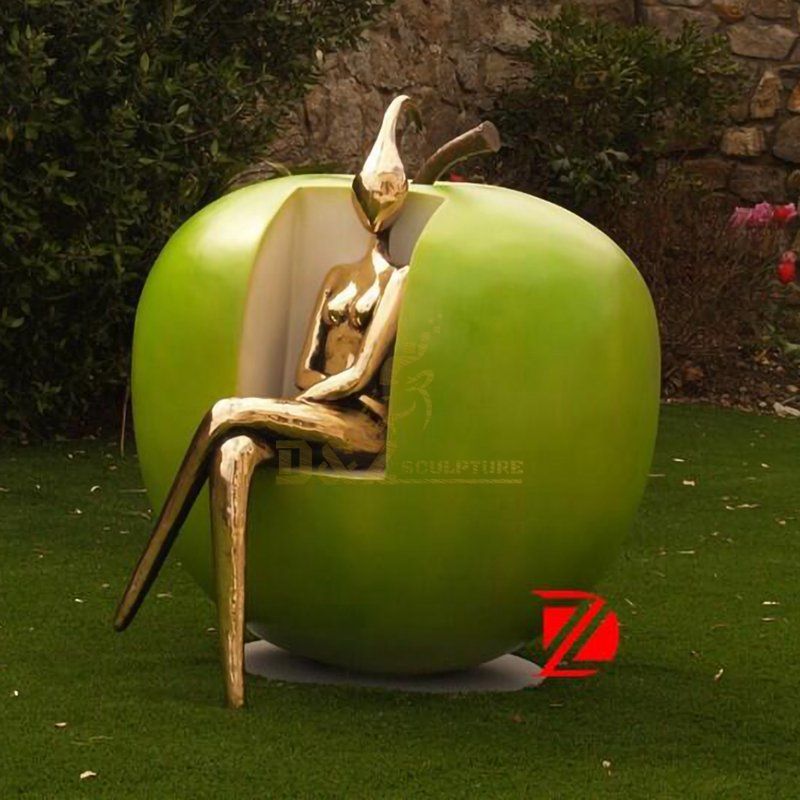 Garden stainless steel colored outdoor decorative sculpture