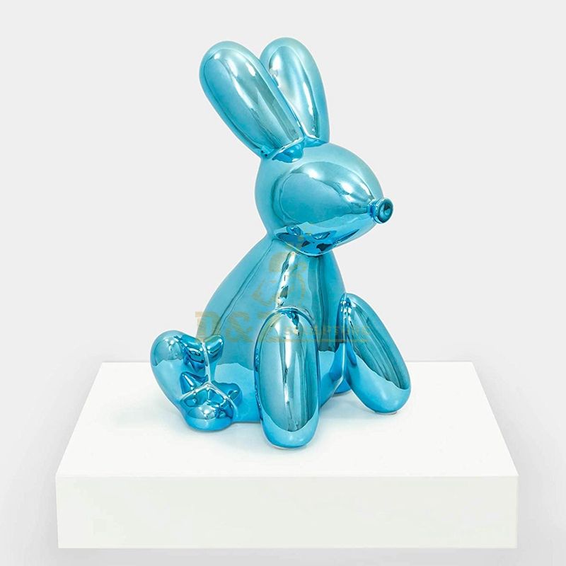 Wholesale Home Decorative Art Stainless Steel Rabbit Sculpture