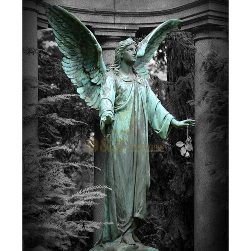 weeping angel bronze statues