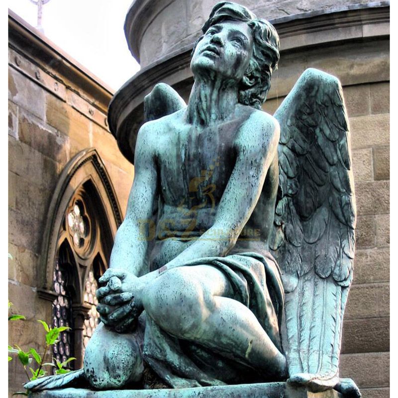 male angel bronze finishing art