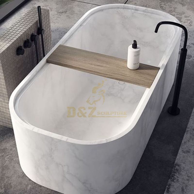 Stone Free Standing Solid Surface Sanitary Ware Bathtubs