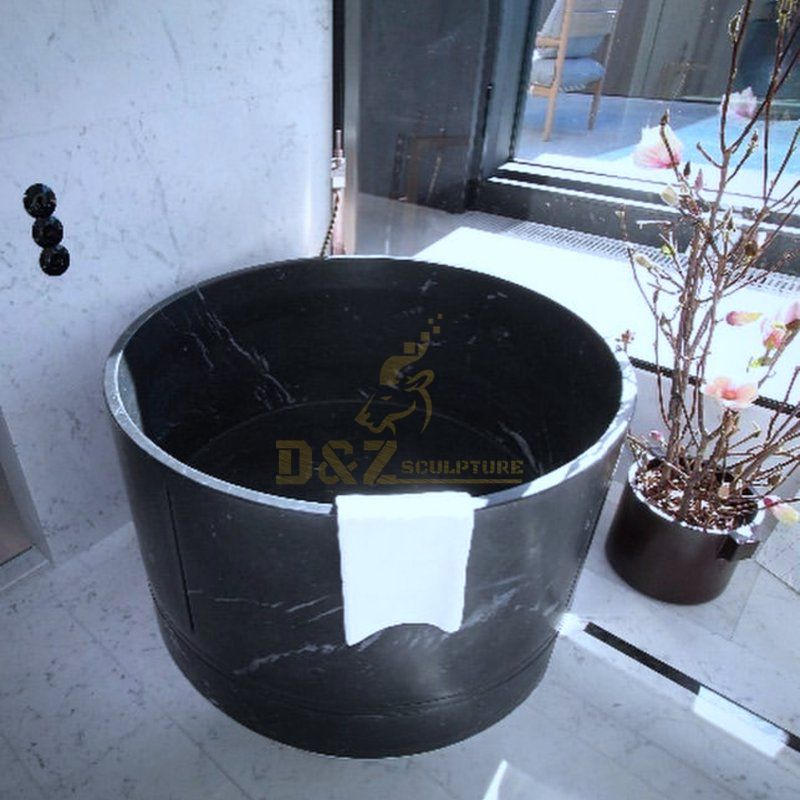 Popular Design Qing Stone Hand Carving Bathtub