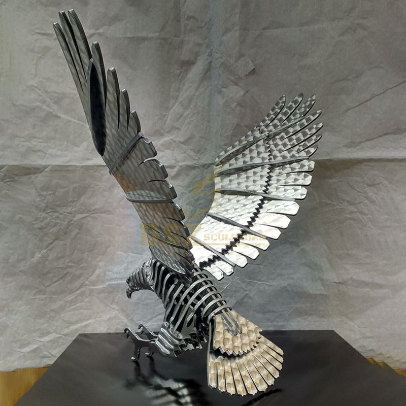 Stainless steel eagle ornament