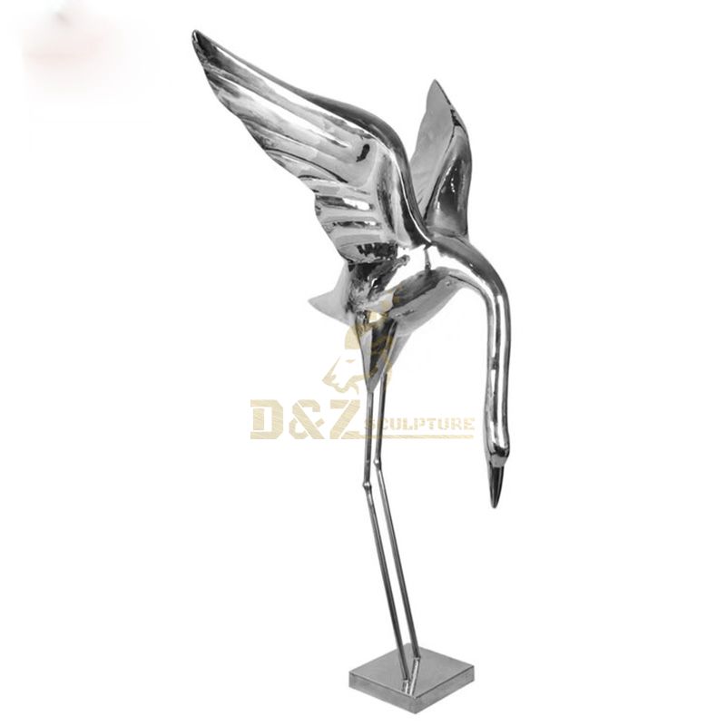 Large deer stainless steel garden sculpture