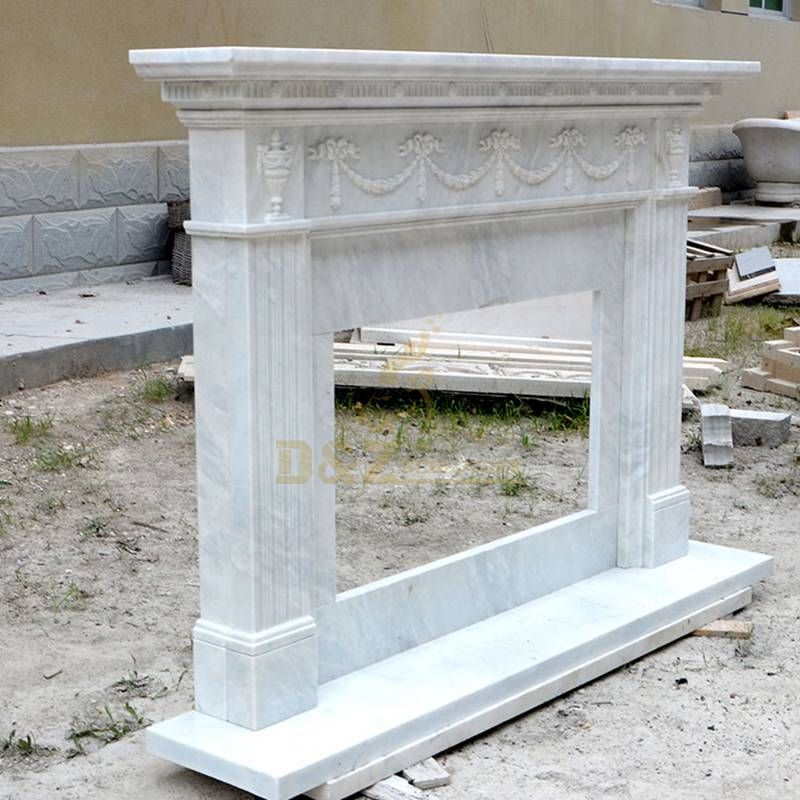 New Design Modern Simple Marble Fireplace