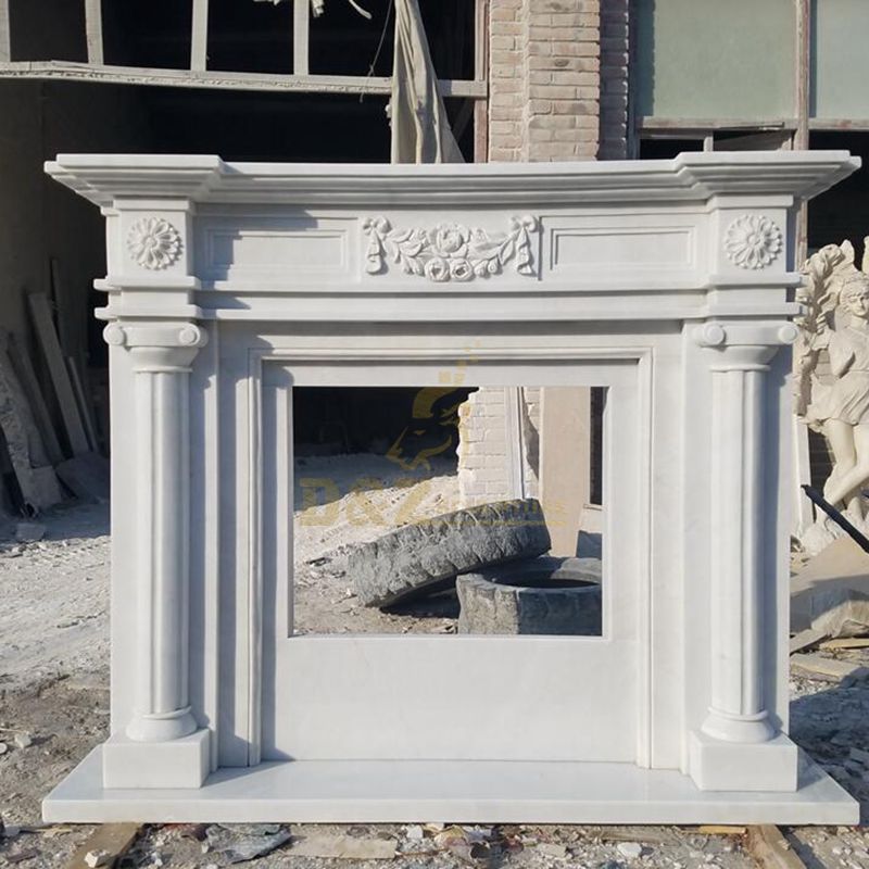 New Design Modern Simple Marble Fireplace