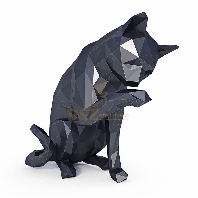 Stainless steel Cute Cat Statue