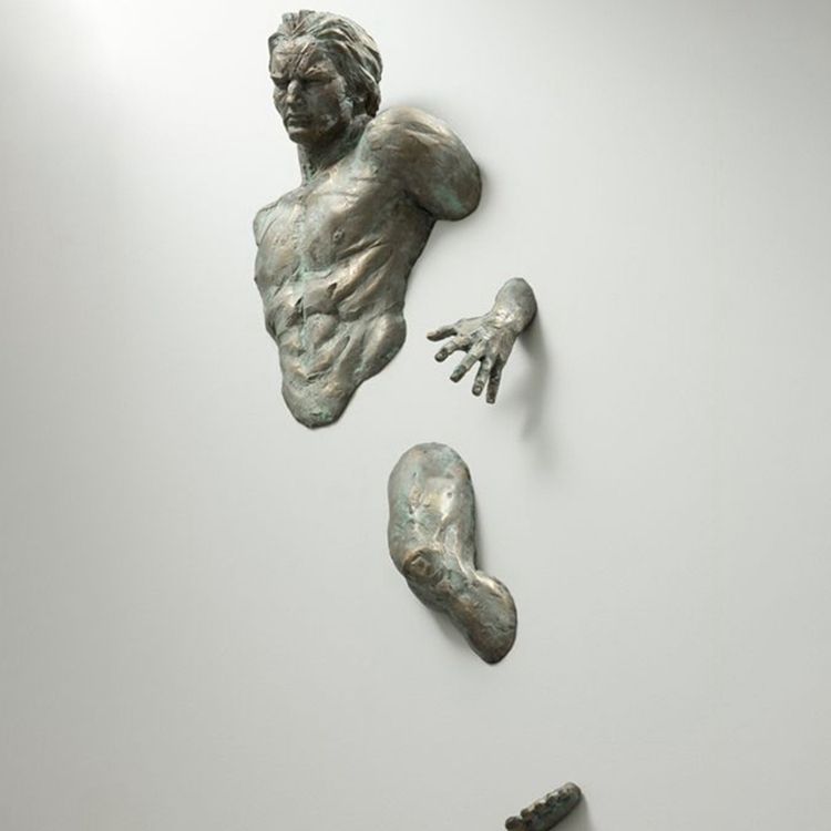 Bronze nude man limb sculpture from Matteo Pugliese