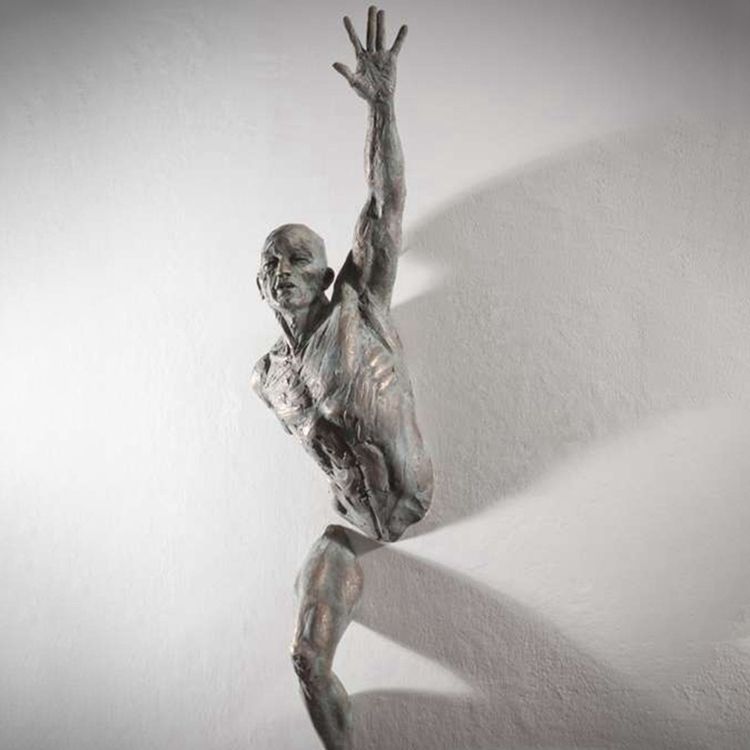 Bronze nude man limb sculpture from Matteo Pugliese