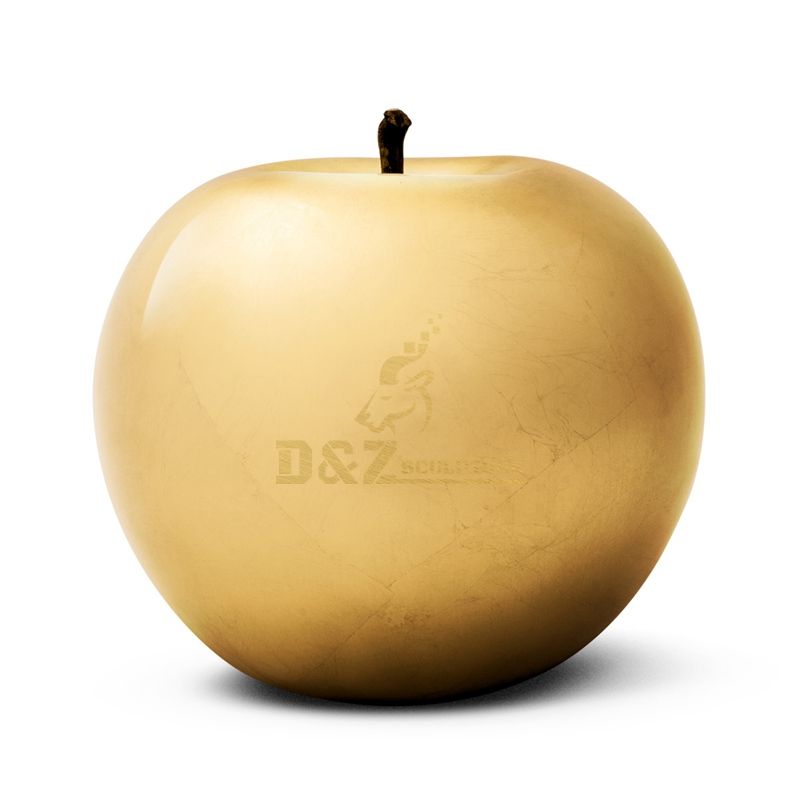 Stainless Steel Hollow Ball Apple Sculpture