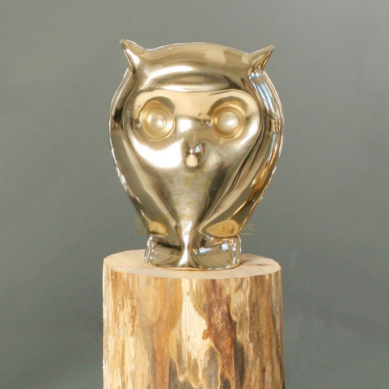 Stainless Steel Animal Statue Giant Owl