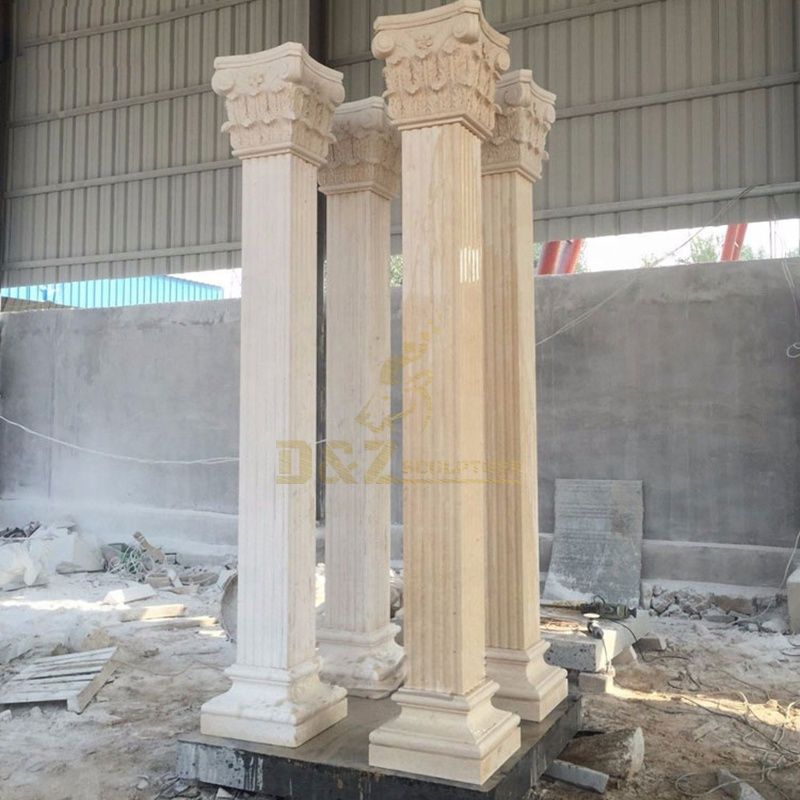Best Quality Indoor and outdoor Decoration Round Marble Column