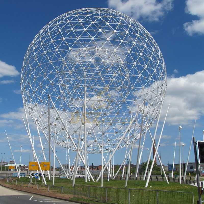 Large size stainless steel ball sculpture