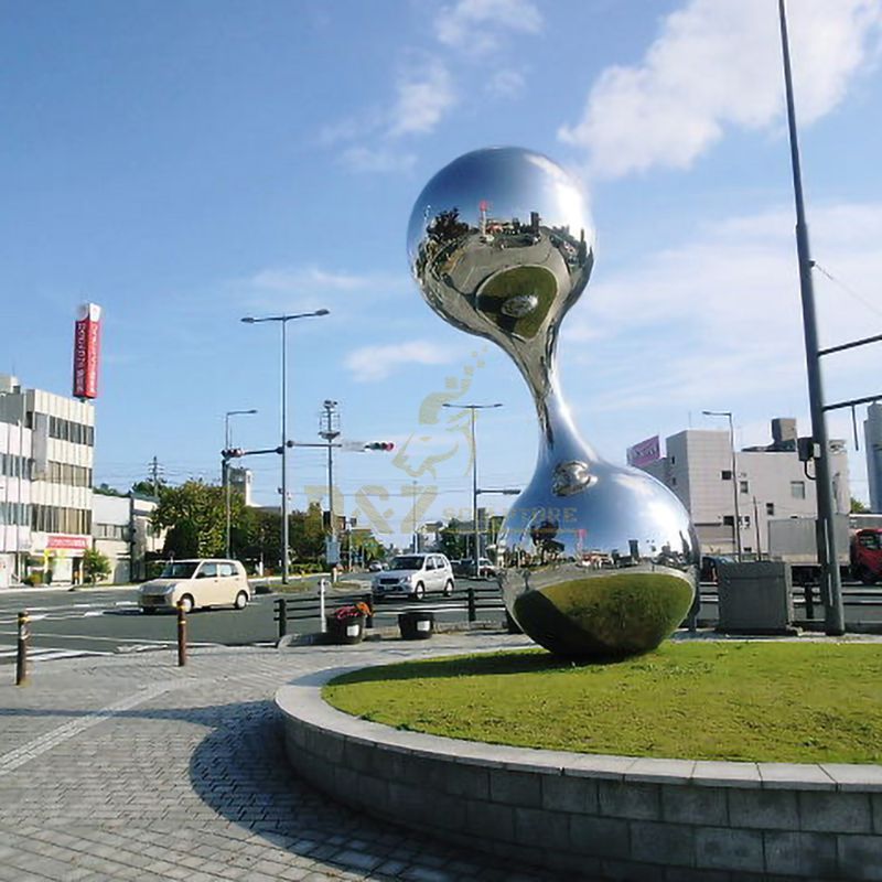 Stainless steel ball metal sculpture